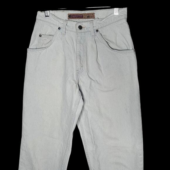 VTG 1992 Lightwash Levi's Silvertab Jeans - Student Cut 29x32 (27x31) - Picture 3 of 10